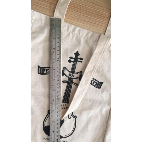 Natural Color Violin Package 5cm Gusset Canvas Tote Bag