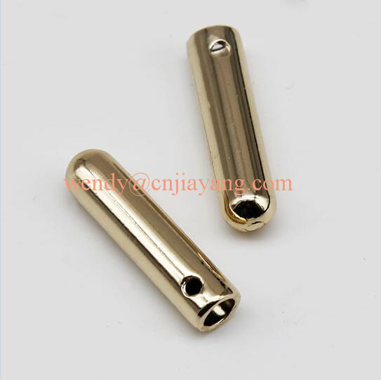 jiayang fashion customized logo black color matte black engraved metal aglet draw cord end aglet for 3.0mm cord hoodies