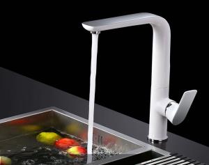 Wholesale White Copper Rotate Cold Hot Electroplate Pull Out Sink Faucet from china suppliers