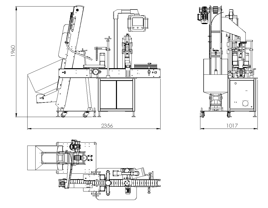 Linear Ropp Cap Sealing Machine Bottle Filling Capping And Labeling Machine