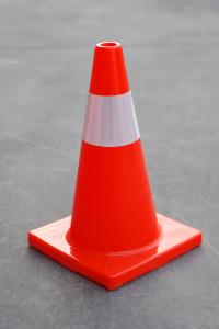 Wholesale 45cm Chile Standard PVC Road Maintance Safety Cone from china suppliers
