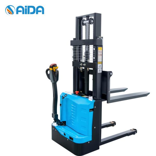 Quality Pedestrian Stand On Pallet Stacker full electric pallet stacker reach walkie stacker for sale