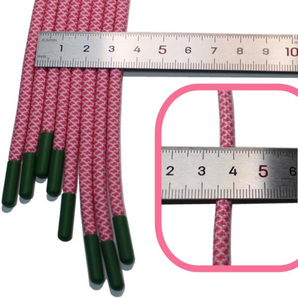 Polyester Drawstring Cord For Pants / Pink 5mm Elastic Drawstring