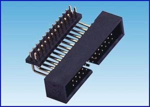 Wholesale BOX Header pitch 2.54MM bent type from china suppliers