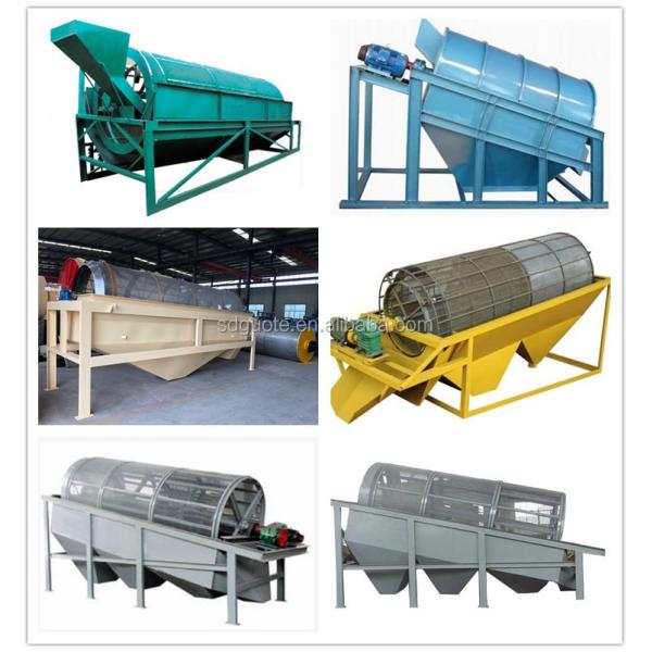 Stainless Steel Trommel Revolving Vibrating Screen Equipment with 50-600t/h Capacity