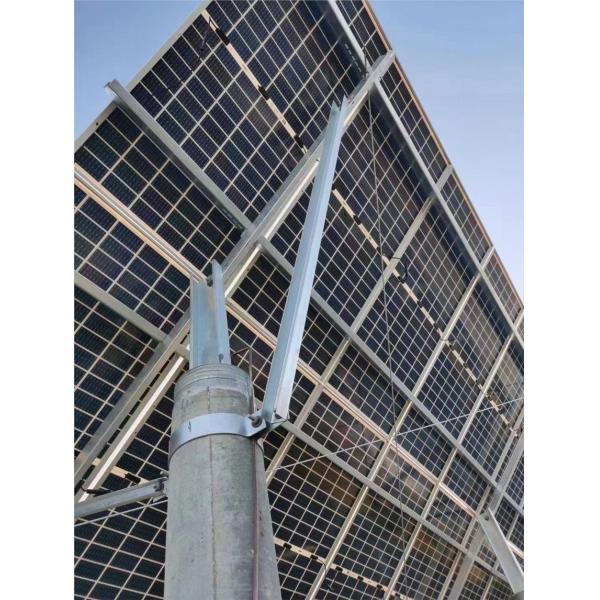 Boyue Carbon Steel Aluminum Alloy Single Column Piling Ground Mounting System