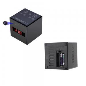 Wholesale AC110V 128G SD Card Alarm Clock Hidden Camera , Cube Spy Camera Wireless from china suppliers