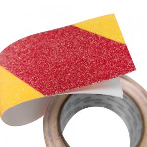 China 50mm X 5m PVC Frosted Anti Slip Tape For Stair Safety In Red Yellow on sale