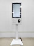 White Queue Ticket Kiosk Restaurant Self Service Ordering Kiosk Terminal