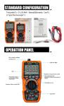 Manual And Auto Range Digital Meter 1000V Voltmeter AC DC Digital Multimeter MAX