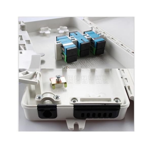 6Port Fiber Optic Terminal Box SC APC/UPC SM SX PC+ABS Light Grey For Telecom