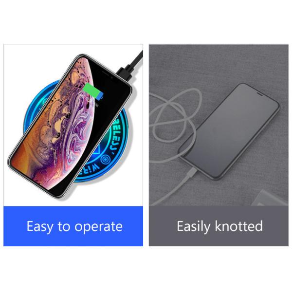 Micro Charging Port 10W Magic Array QI Led Wireless Charging Pad