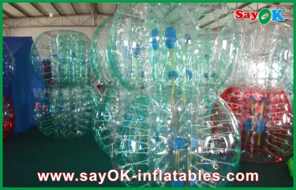 Quality Inflatable Lawn Games Clear / Red / Blue Inflatable Soccer Bubble Ball Giant Human Bubble Ball for sale