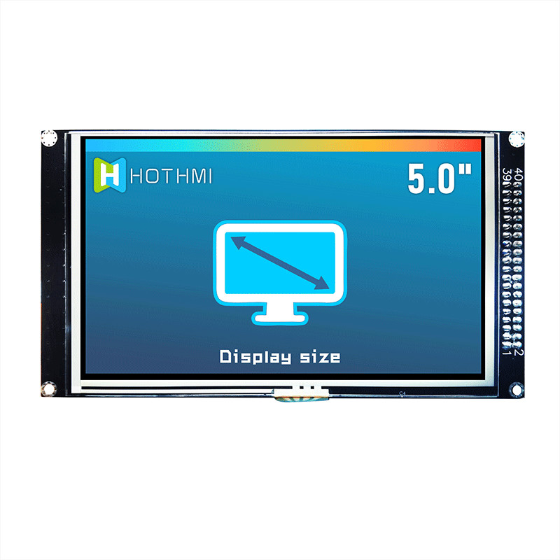 5.0 Inch 800x480 IPS Resistive TFT Module Panel With LCD Controller Board