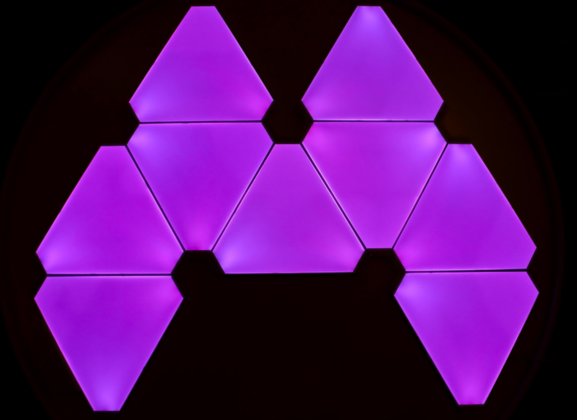 Wholesale Intelligent Indoor LED Panel Light Splicing Modular LED Hexagon Wall Lights 240V from china suppliers