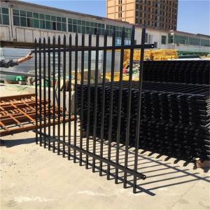 China America 6 Foot 3x3 Galvanised Picket Steel Fence Garden Iron Fence Panels on sale