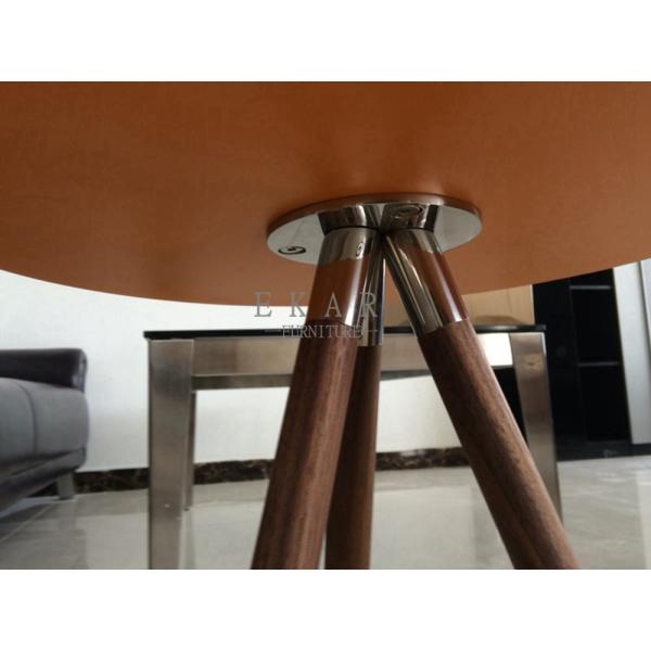 Modern Design Colorful Round Wooden Legs Side Table Set