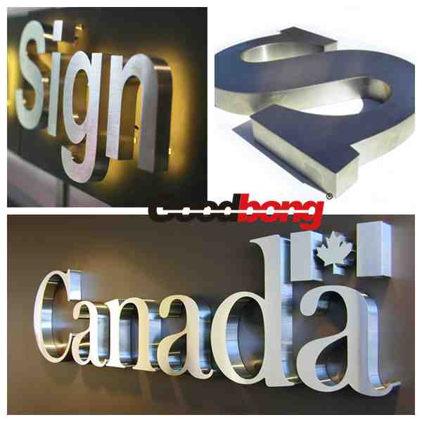 Brightness backlit metal letters and numbers, LED letter signs,