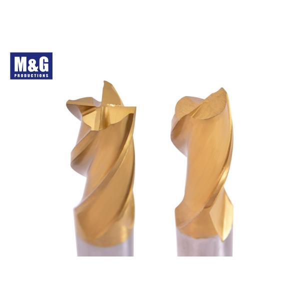 20Pcs Tin Coated End Mill Set / 2 Flutes and 4 Flutes / High Speed Steel