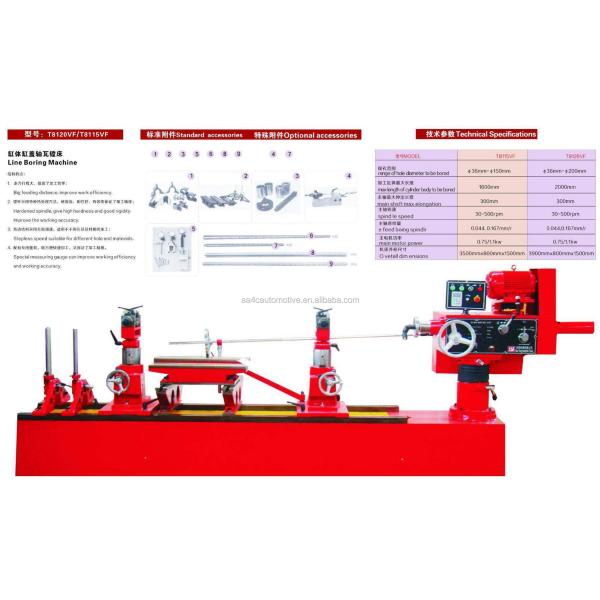Mobile Portable Line Boring Machine For Cylinder Heads Sand Blocks T8115VF T8120VF