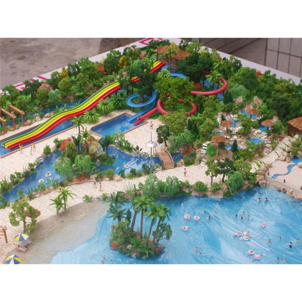 Handmade 3D Amusement Park Model Acrylic Plastic Material 1 * 1 . 2M