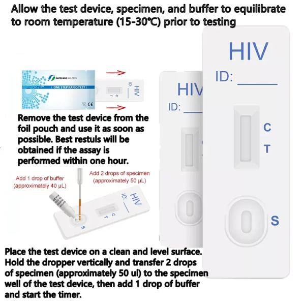 Home Use One Step Rapid Self Test ODM Services Hiv Home Test Kit