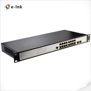 Wholesale Gigabit Managed Ethernet Switch 16 Port 10/100/1000T To 2-Port 100/1000X SFP Fiber from china suppliers