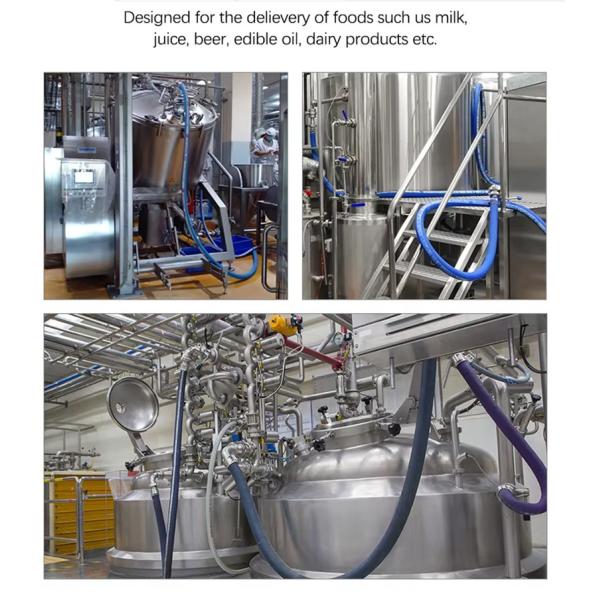 Reinforced Structure Food Hose Pipe With Anti Kink De For Dairy Industry