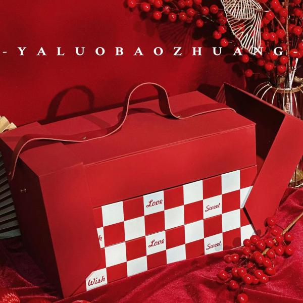 3 Tier Chocolate Rigid Packaging Box Multipurpose Reusable With Lid