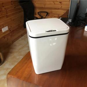 Wholesale 12 Litre Automatic Trash Cans Touchless Rectangular Shape Open Top Structure from china suppliers