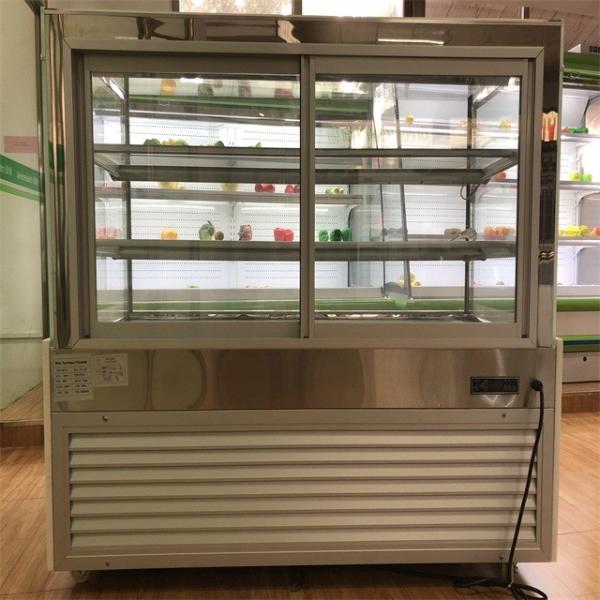 Customized Square Cake Display Freezer R134a / R404 Refrigerant 220V 50HZ