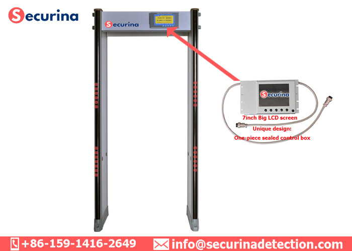 Auditory / Visual Alarming Airport Security Detector 7'' LCD Display Easy Installation
