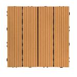 Balcony Wood Deck Tiles Embossed Custom Hardwood Deck Planks
