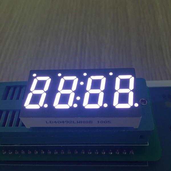 Refrigerator Control 4 Digit Seven Segment Display 0.49" Ultra White Custom