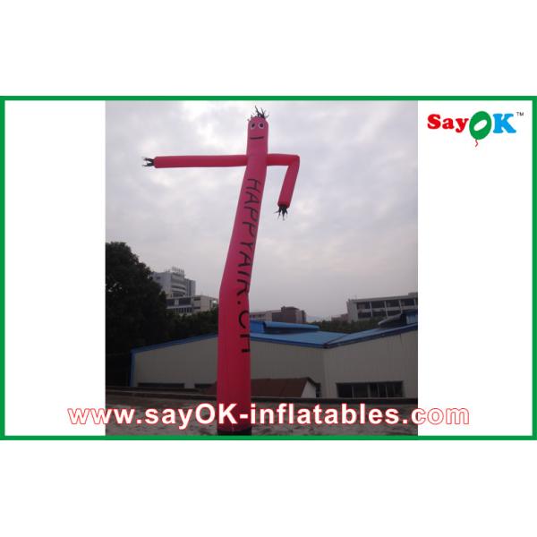 Red Inflatable Clown Dancer Double Legs Sky / Air Dancer With Logo Print