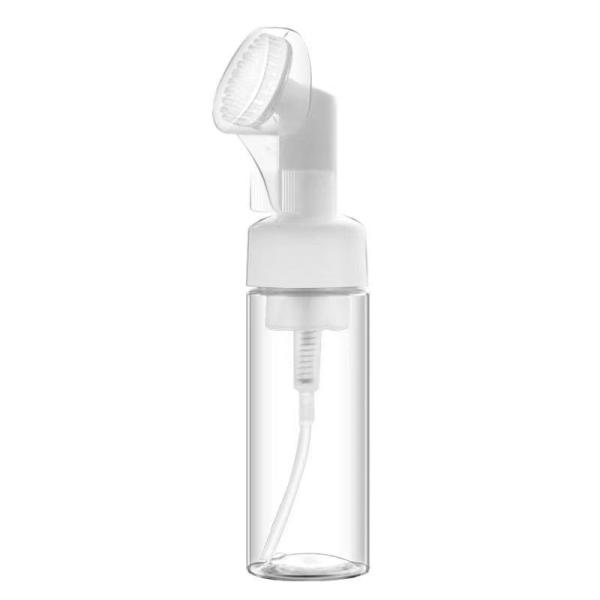 100ML 150ML 200ML Plastic Bottle with Foam Pump and Silicone Brush for Customized Cosmetic Packaging