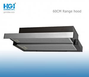 China 60CM Slim Slide Out Telescopic Range Cooker Hood Stainless Steel on sale