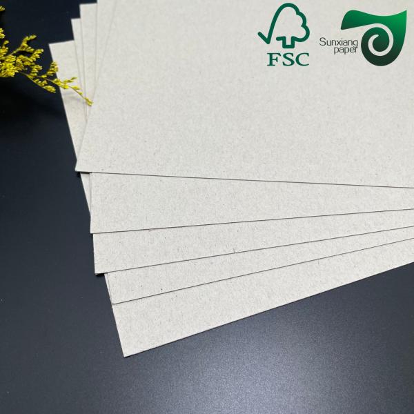 Grey Chipboard Paper With High Stiffness Ideal For Book Binding 0.45mm 3.84mm In Thickness