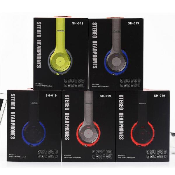 SH019 5.0 Wireless Bluetooth Headphones Folding TF Card FM Handsfree Stereo Headsets