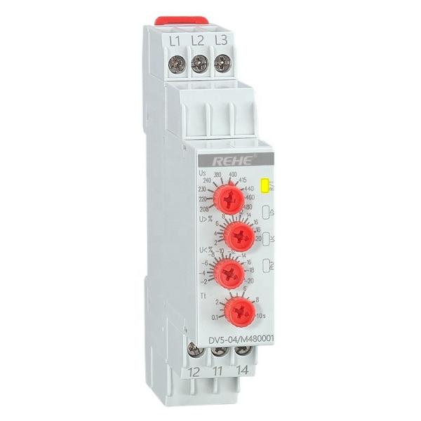 DV5-04 3 phase Over Voltage and Under Voltage Device Phase Loss Sensor Relay