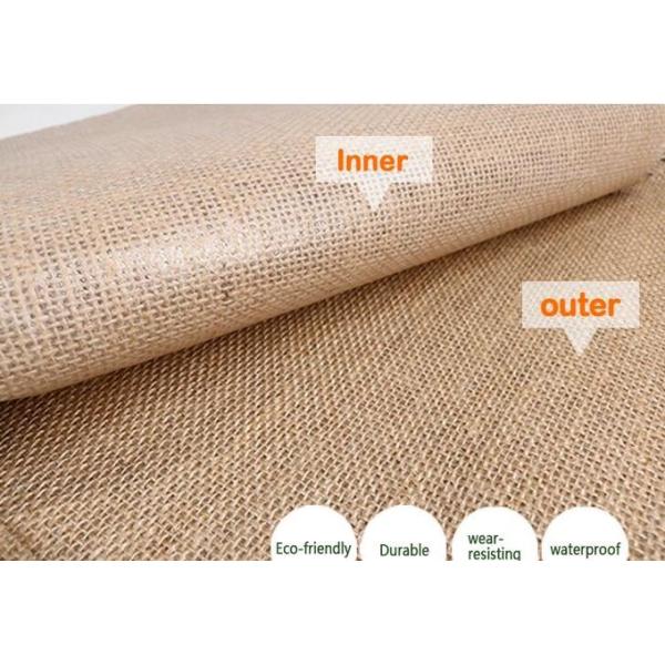 Customized eco friendly jute bags printed with cotton webbing handle 0