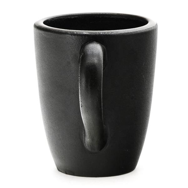Custom Logo Plain Black Glazed Color Reusable Ceramic Coffee Mug