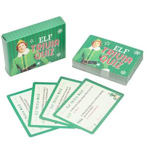 Wholesale Buddy The Elf Trivia Quiz Game Card Printing CMYK 4C from china suppliers