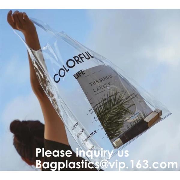 100% Manufacturer Eco-Friendly,Reusabl Promptly Delivery Reasonable Price,Custom printing Large Capacity Women Clear PVC