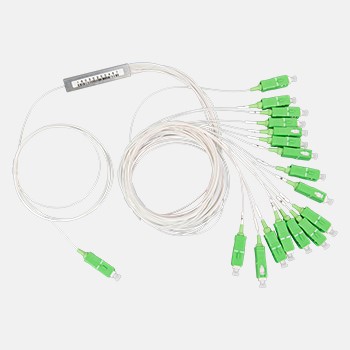 2 SC/APC 1×2 Mini Tube FBT Splitter / Single Mode Fiber Splitter