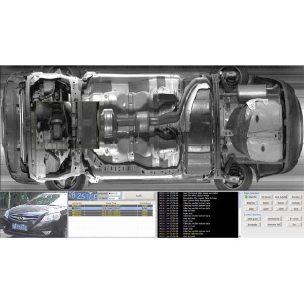 ISO9001 Portable Under Vehicle Surveillance System RS232 / RS422 Communication interface
