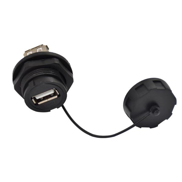 Quality PA66 Housing Waterproof USB TYPE C Connector IP67 USB To Type C Connector for sale