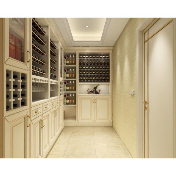 Luxurious Stainless Steel Wine Storage Cabinet Custom Size Anti Corrosion