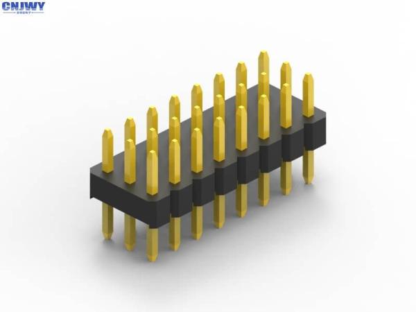 Quality Custom 2mm Pitch Pin Header 2 Pins To 80 Pins Single Row Male Pin Header for sale