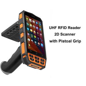 China 5.0 Inch 2G Wireless UHF RFID Reader , CE Long Range RFID Scanner on sale